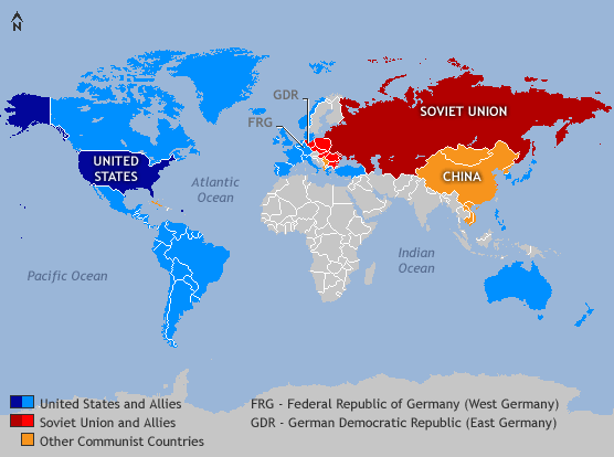 cold war map
